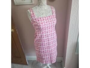 EUC Boden pink pineapple shift dress 6 P